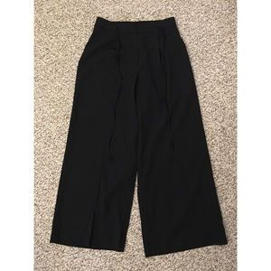 Wide leg casual work pant